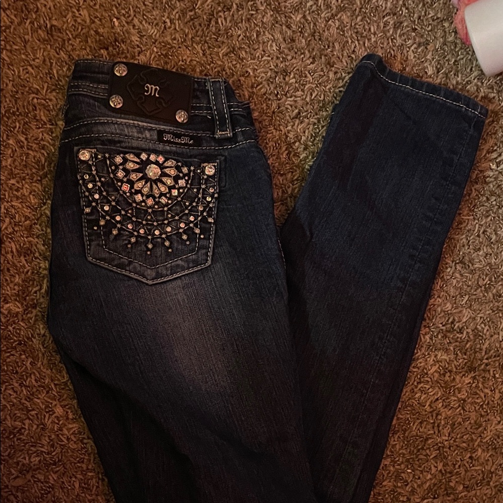 Miss Me Dark Blue Jeans